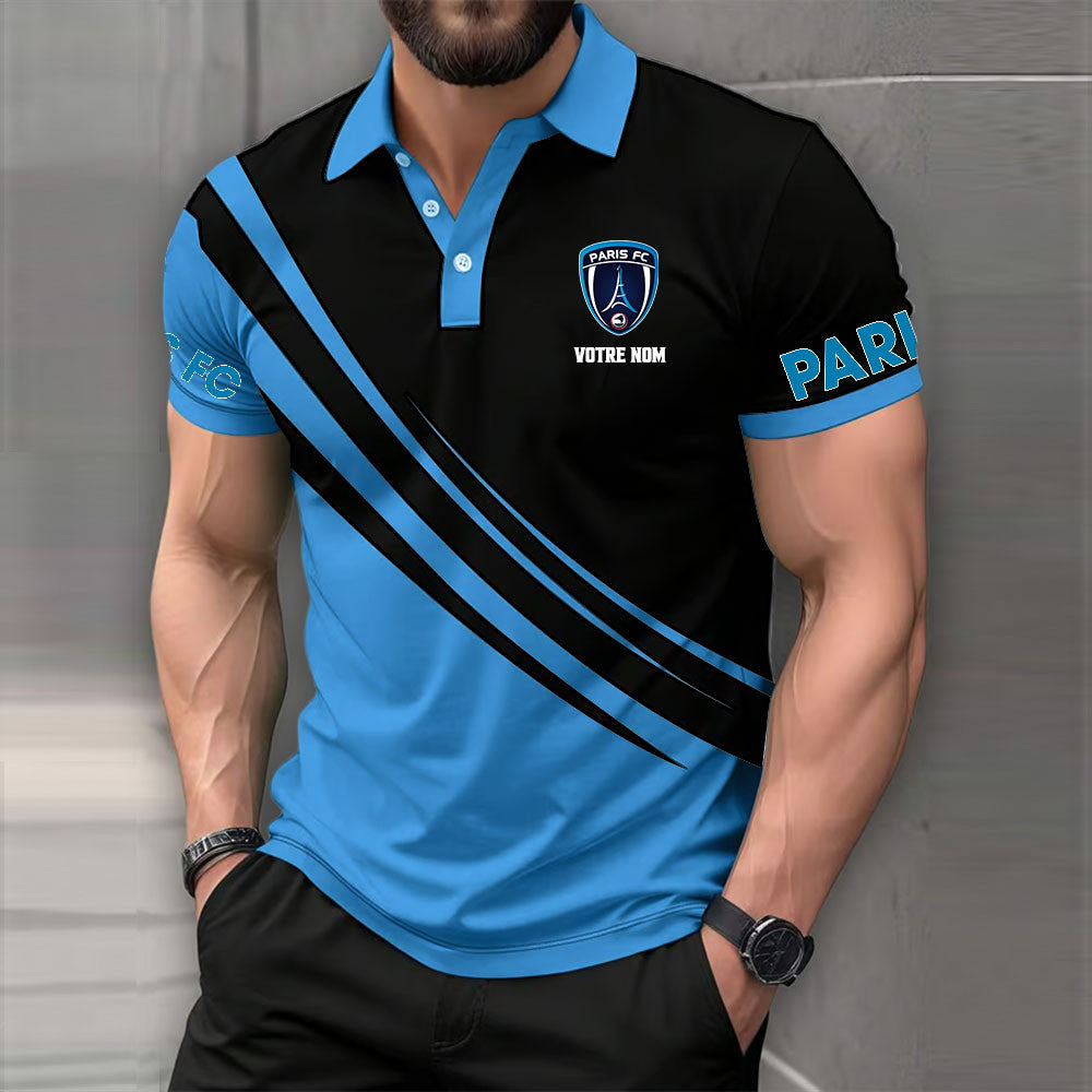 Polo Paris FC - Polo Football Multicolore de Ligue 2