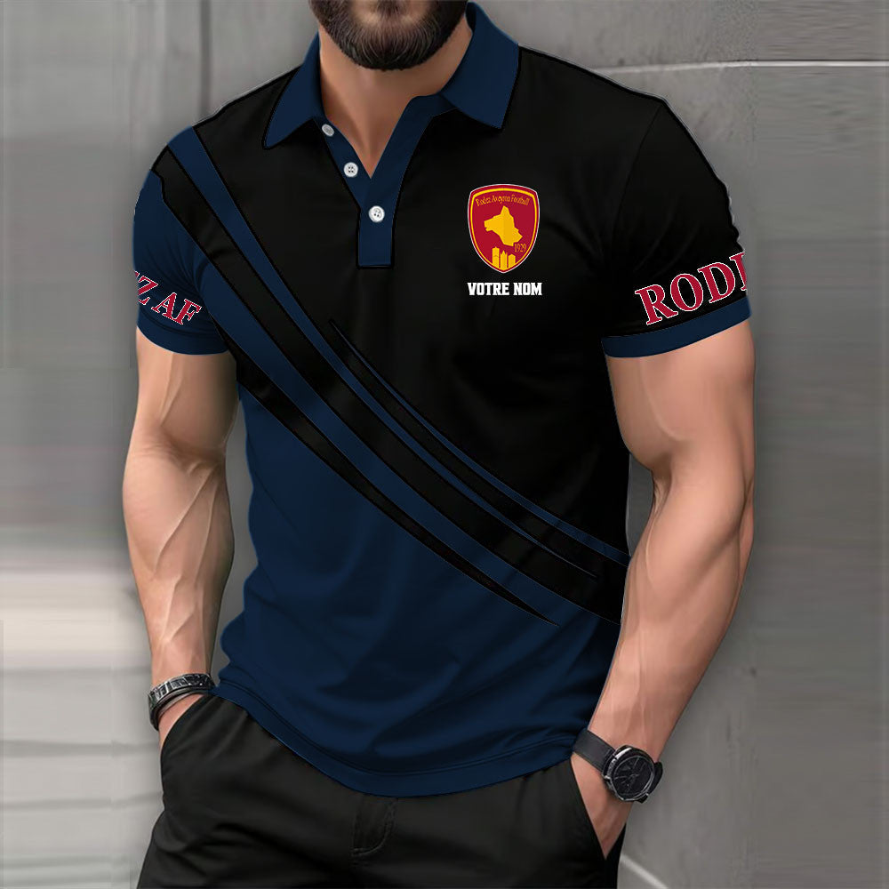 Polo Rodez Aveyron Football - Polo Football Multicolore de Ligue 2