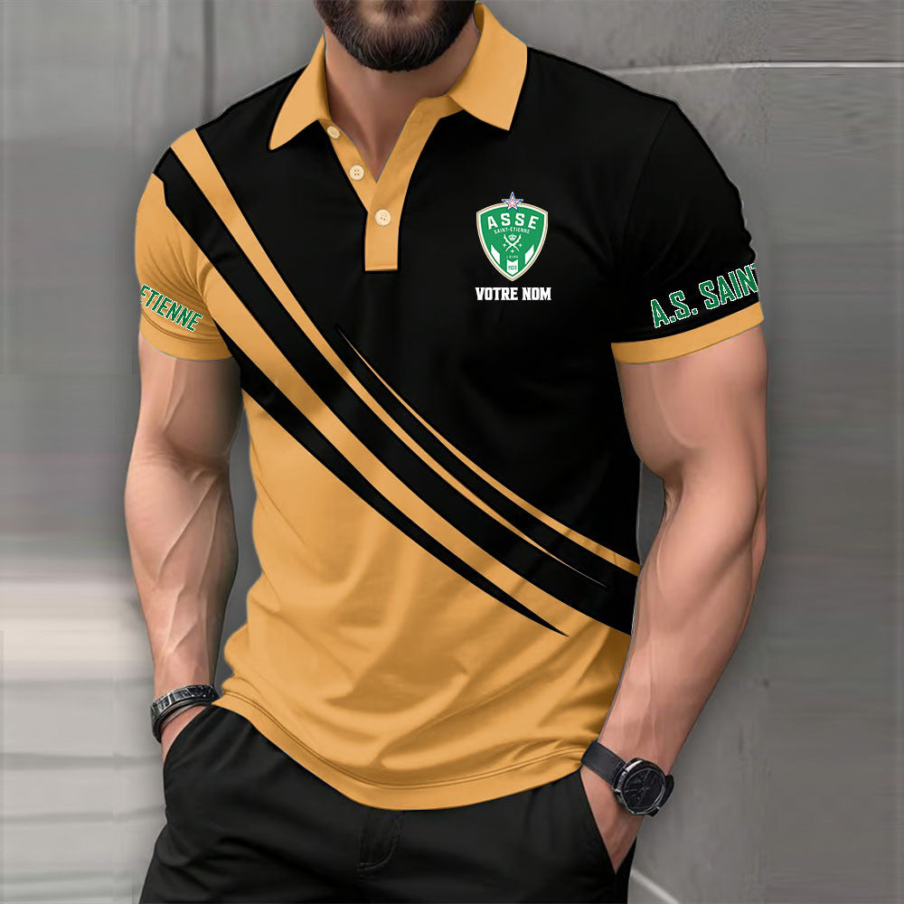 Polo AS Saint-Étienne - Polo Football Multicolore de Ligue 1