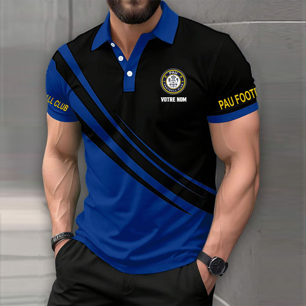 Polo Pau Football Club - Polo Football Multicolore de Ligue 2
