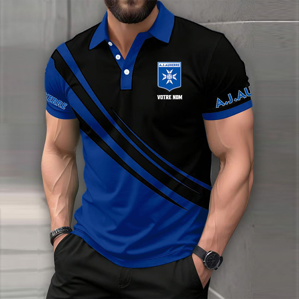 Polo AJ Auxerre - Polo Football Multicolore de Ligue 1