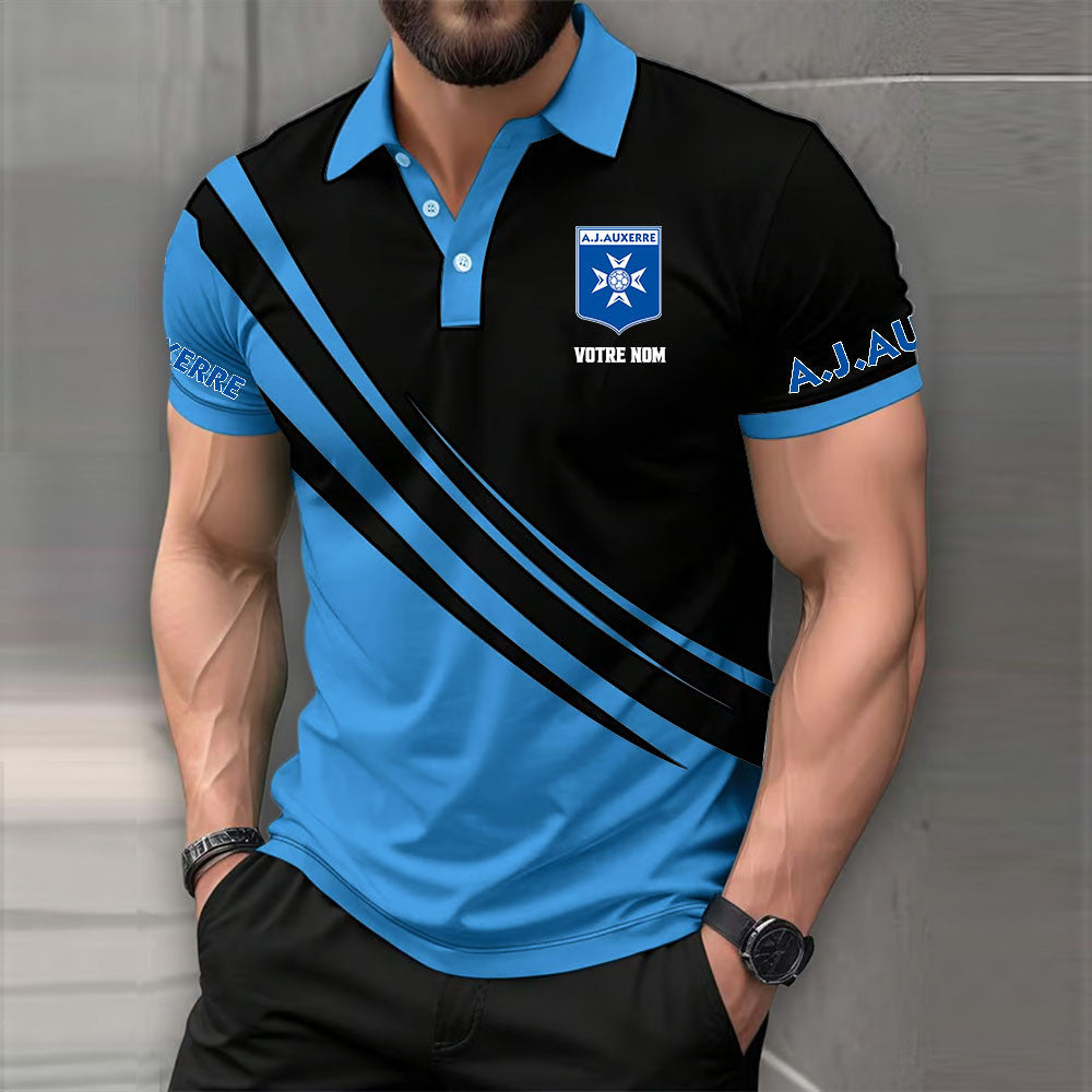 Polo AJ Auxerre - Polo Football Multicolore de Ligue 1