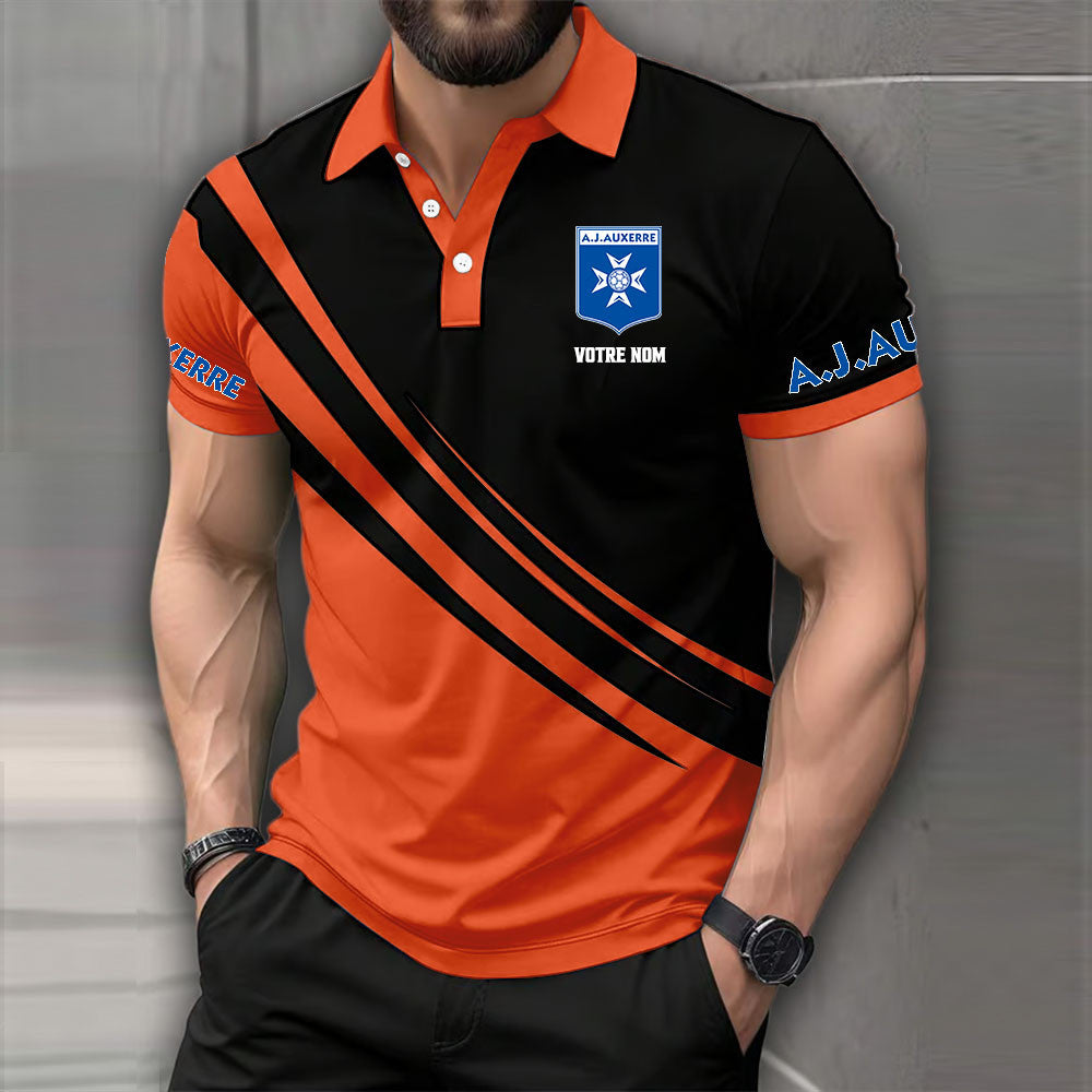 Polo AJ Auxerre - Polo Football Multicolore de Ligue 1