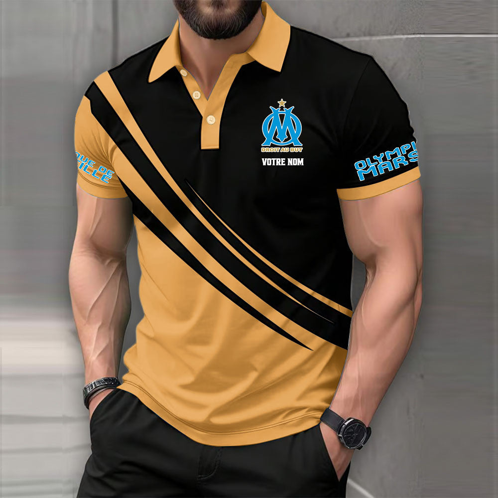 Polo Olympique de Marseille - Polo Football Multicolore de Ligue 1