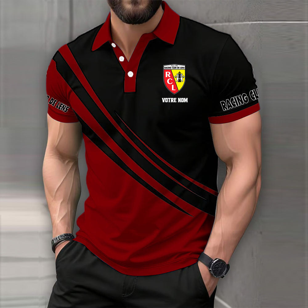 Polo Racing Club de Lens - Polo Football Multicolore de Ligue 1