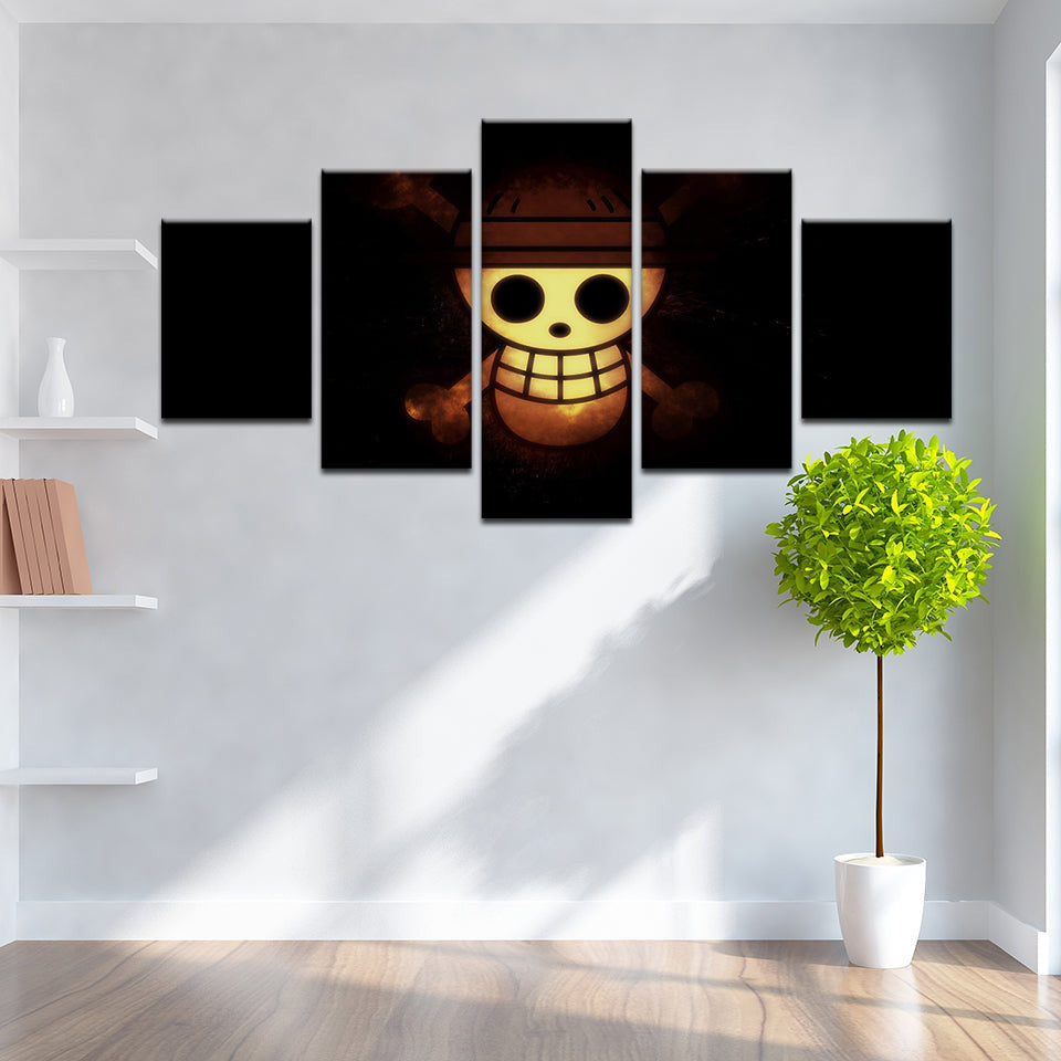 Tableau One Piece Skull Toile Avec cadre
