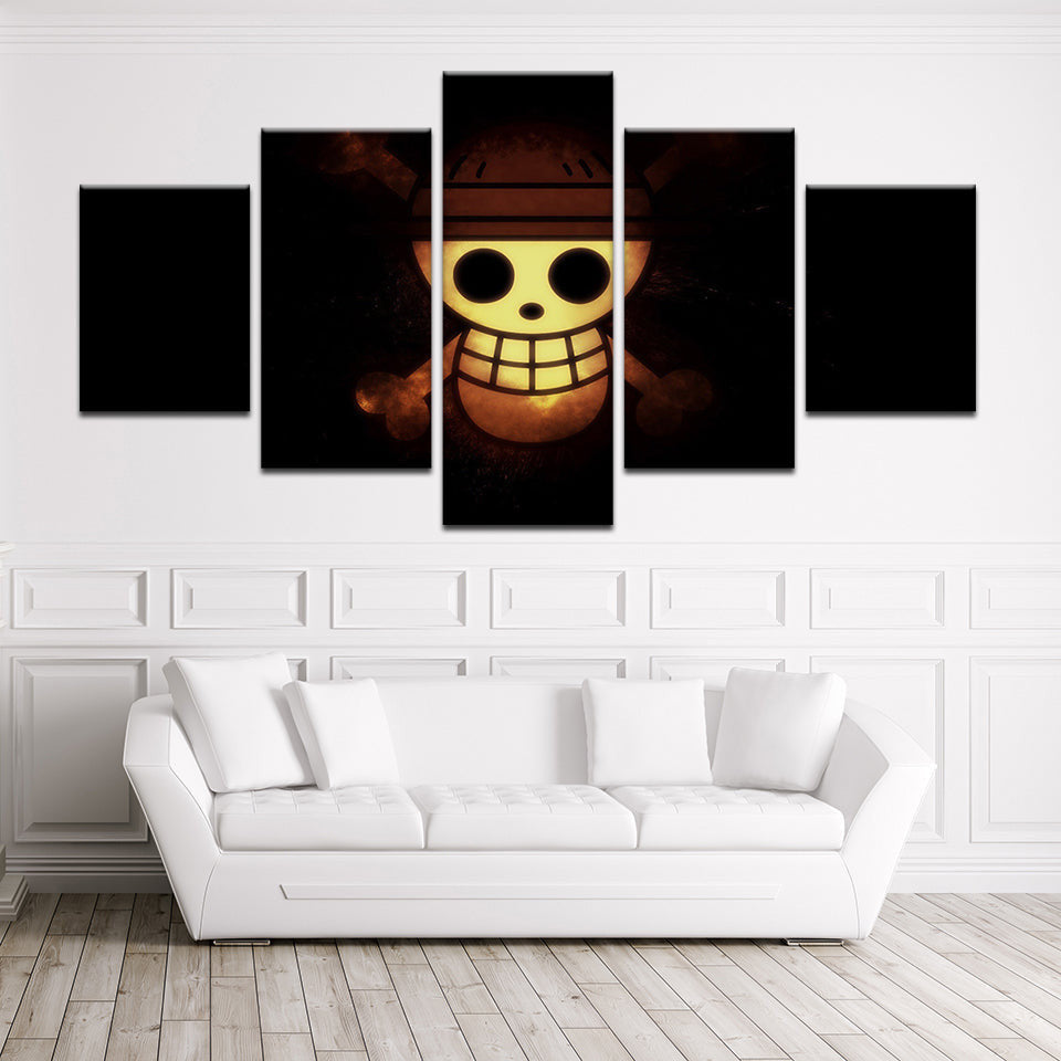 Tableau One Piece Skull Toile Avec cadre