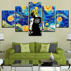 Tableau One Piece Nuit étoilée Vincent Van Gogh Toile Avec cadre