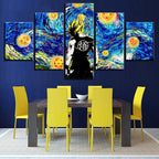 Tableau One Piece Nuit étoilée Vincent Van Gogh Toile Avec cadre