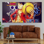 Tableau Monkey D. Luffy One Piece 2 Toile Avec Cadre