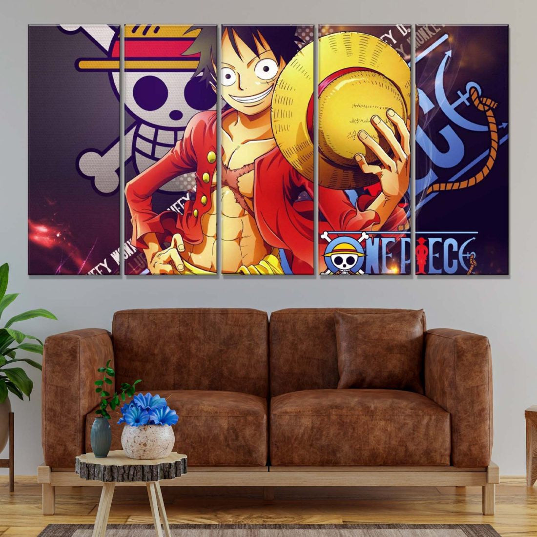 Tableau Monkey D. Luffy One Piece 2 Toile Avec Cadre