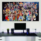 Tableau One Piece Tous Les Personnages 31 Toile Avec Cadre