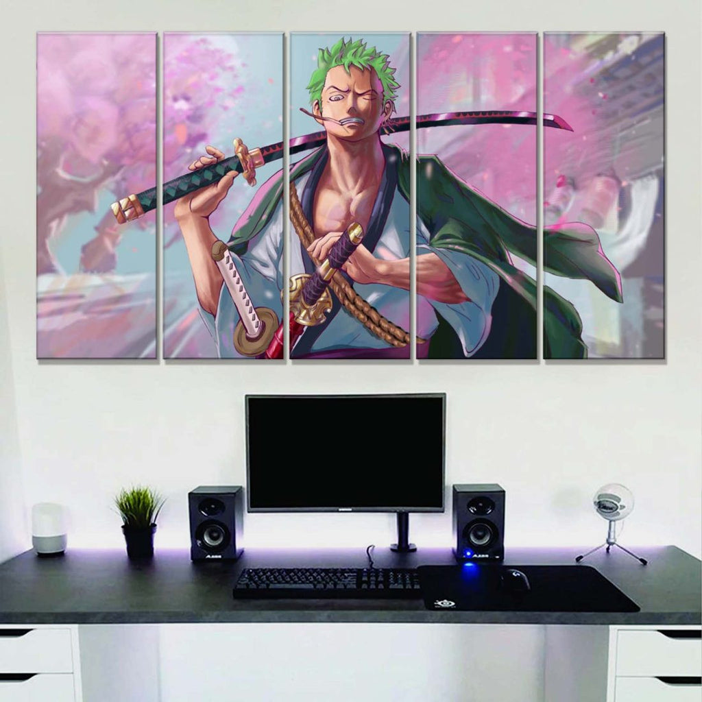 Tableau One Piece Zoro 34 Toile Avec Cadre