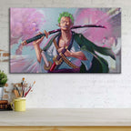 Tableau One Piece Zoro 34 Toile Avec Cadre