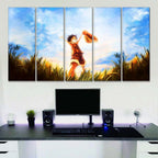Tableau One Piece Monkey D Luffy 10 Toile Avec Cadre