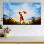 Tableau One Piece Monkey D Luffy 10 Toile Avec Cadre