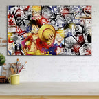 Tableau One Piece Tous les personnages 27 Toile Avec Cadre