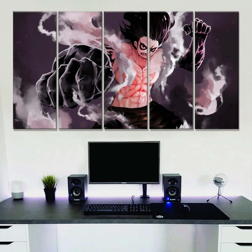 Tableau One Piece Monkey D Luffy Gear 4 Toile Avec Cadre