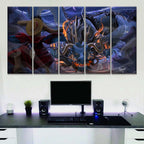 Tableau One Piece Luffy et Kaido 28 Toile Avec Cadre