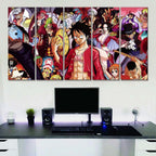 Tableau One Piece Tous Les Personnages 56 Toile Avec Cadre