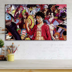 Tableau One Piece Tous Les Personnages 56 Toile Avec Cadre