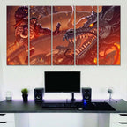 Tableau One Piece Luffy et Kaido 41 Toile Avec Cadre
