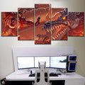Tableau One Piece Luffy et Kaido 41 Toile Avec Cadre