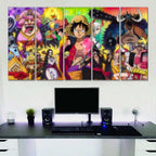 Tableau One Piece Tous Les Personnages 35 Toile Avec Cadre