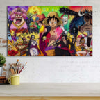 Tableau One Piece Tous Les Personnages 35 Toile Avec Cadre
