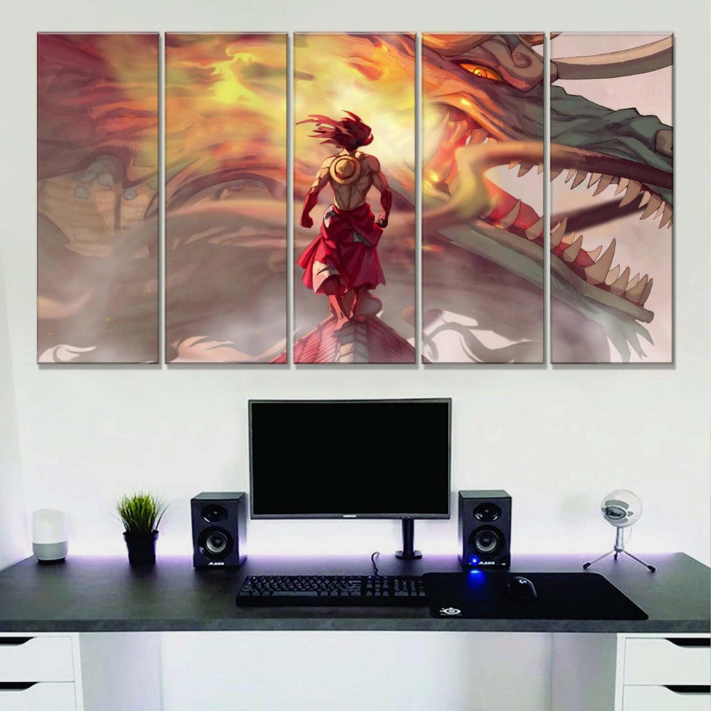 Tableau One Piece Tous Les Personnages 38 Toile Avec Cadre