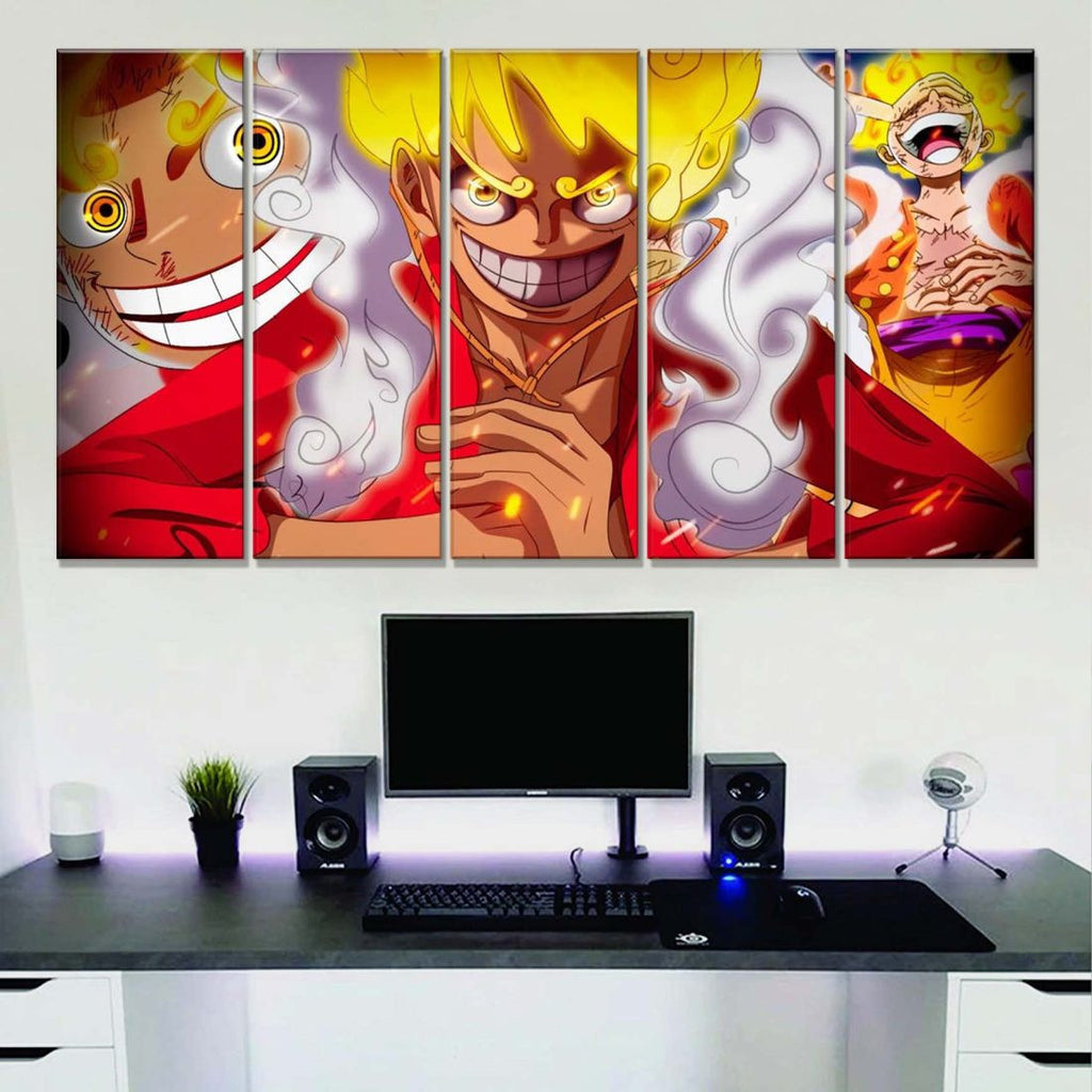 Tableau One Piece MOnkey D Luffy Gear 5 18 Toile Avec Cadre