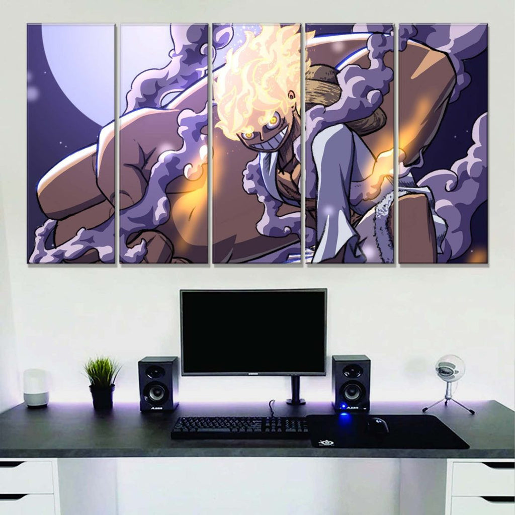 Tableau One Piece Monkey D Luffy 13 Toile Avec Cadre