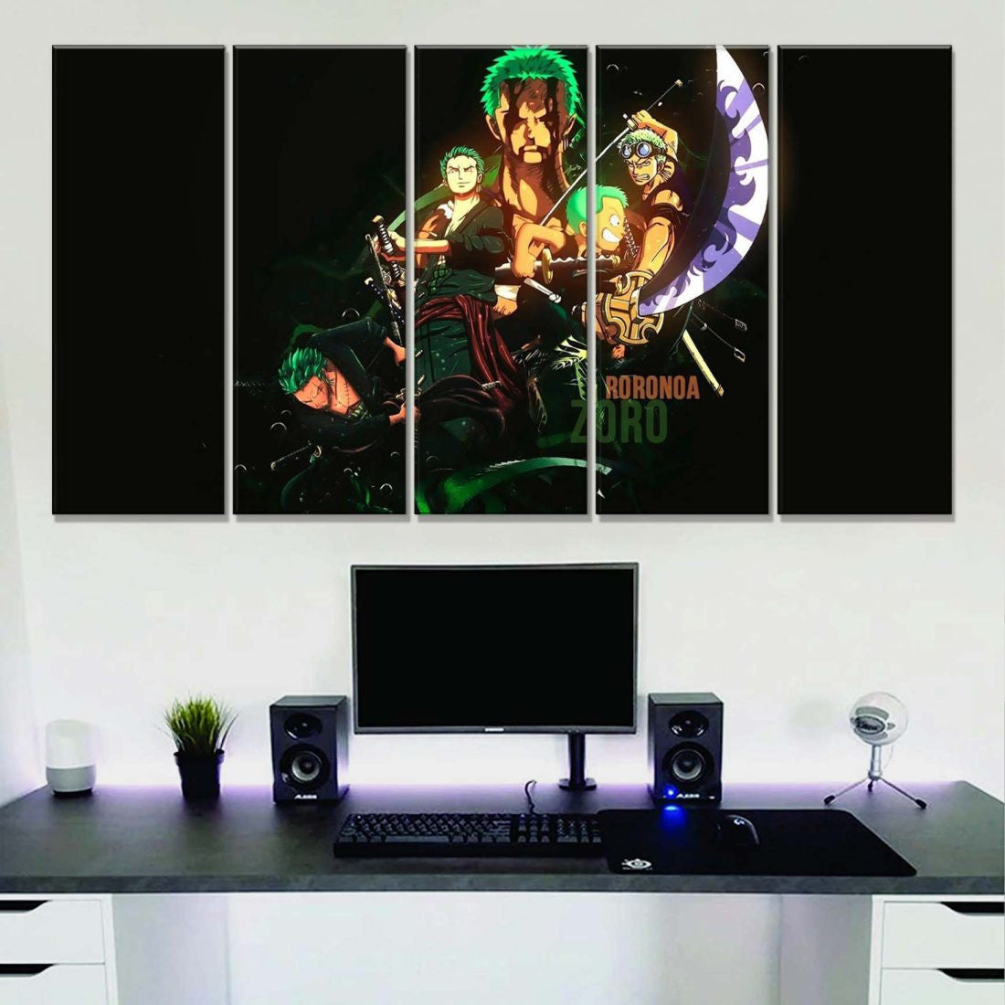 Tableau One Piece Tous Les Personnages 55 Toile Avec Cadre