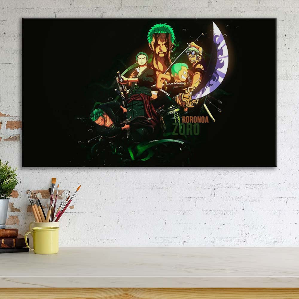Tableau One Piece Tous Les Personnages 55 Toile Avec Cadre