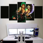 Tableau One Piece Tous Les Personnages 55 Toile Avec Cadre