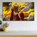 Tableau One Piece Monkey D Luffy 46 Toile Avec Cadre