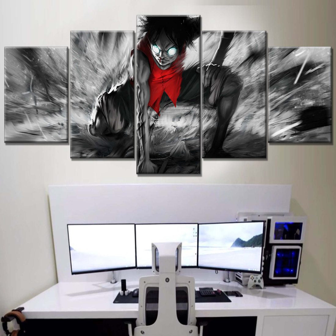 Tableau One Piece Luffy 20 Toile Avec Cadre
