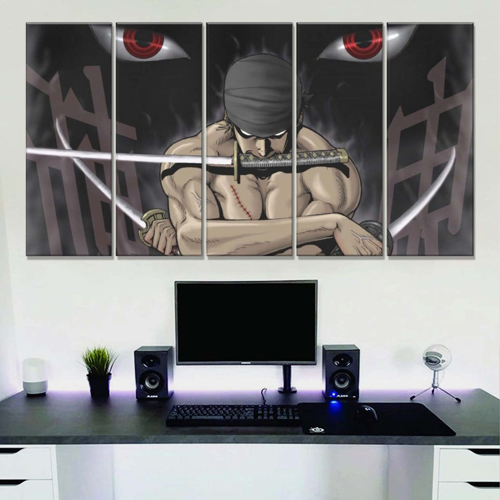 Tableau One Piece Zoro 44 Toile Avec Cadre