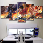 Tableau One Piece Tous Les Personnages 40 Toile Avec Cadre