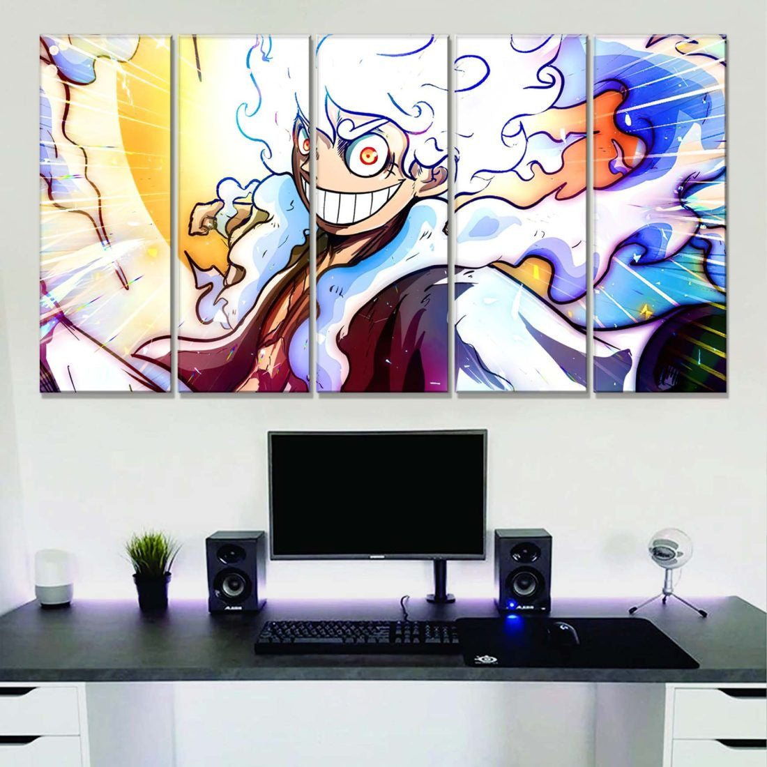 Tableau One Piece Monkey D Luffy 24 Toile Avec Cadre
