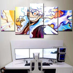 Tableau One Piece Monkey D Luffy 24 Toile Avec Cadre
