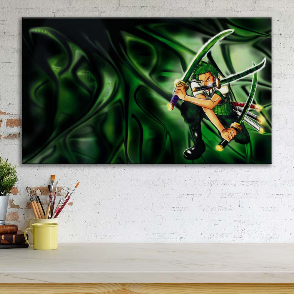 Tableau One Piece Zoro 91002 Toile Avec Cadre
