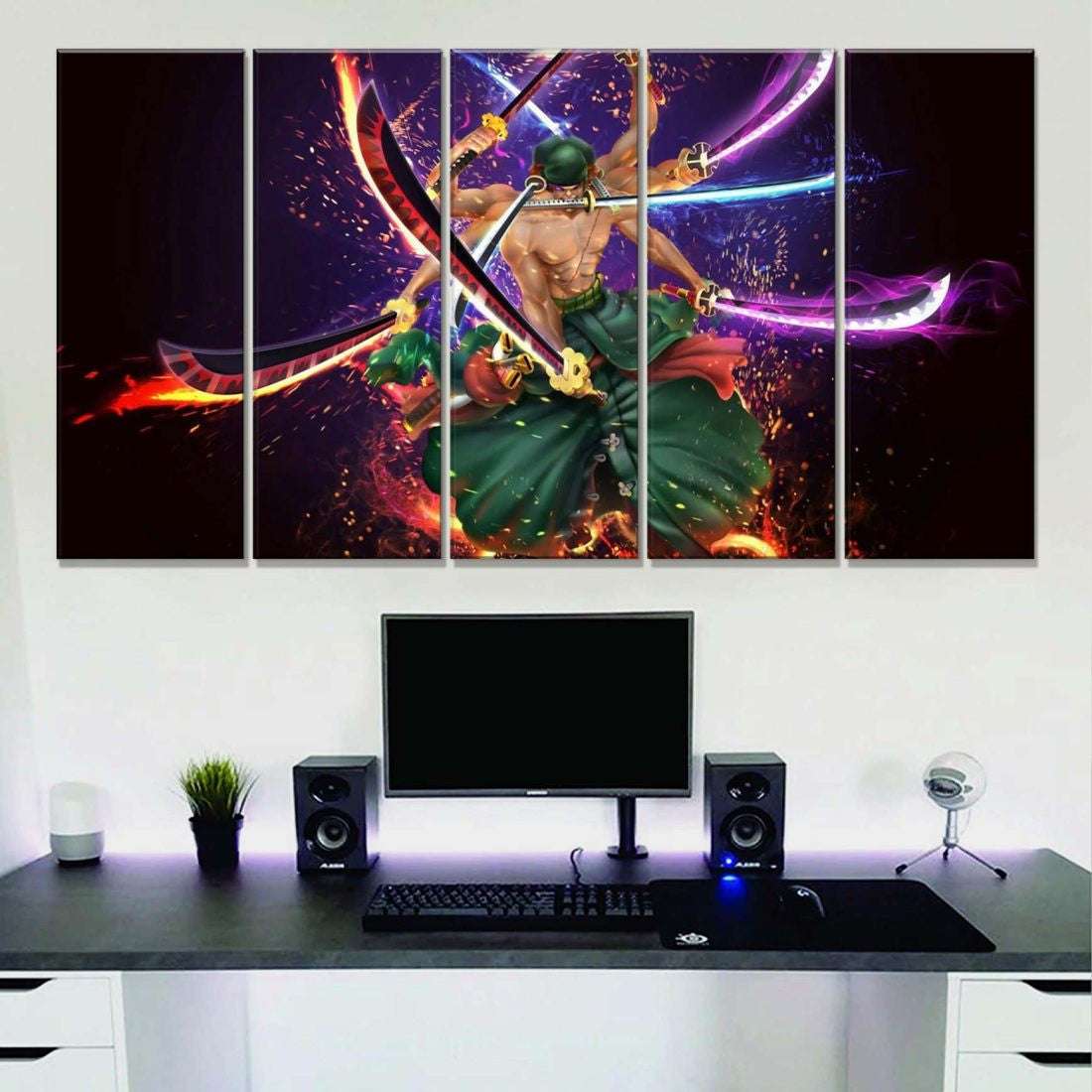 Tableau One Piece Zoro 91001 Toile Avec Cadre