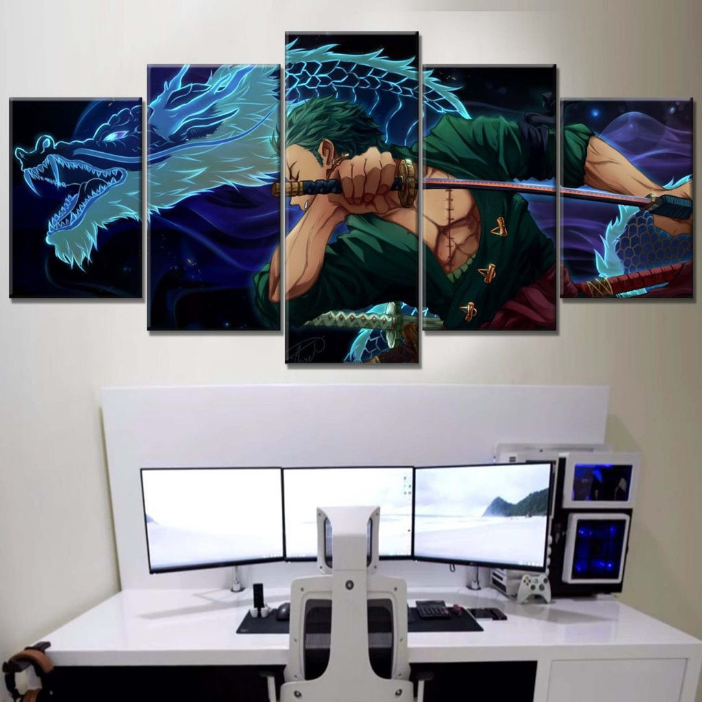 Tableau One Piece Zoro 52 Toile Avec Cadre