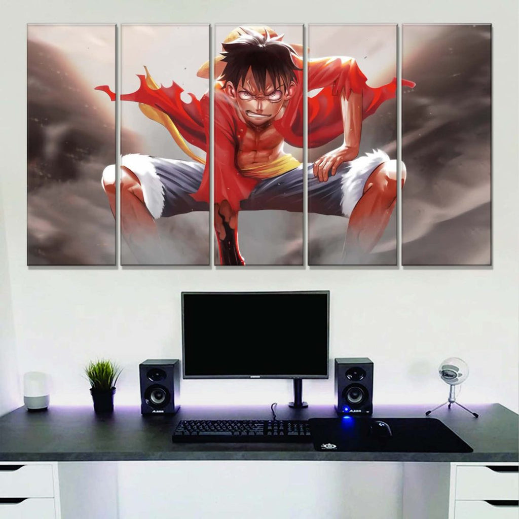 Tableau One Piece Luffy 57 Toile Avec Cadre