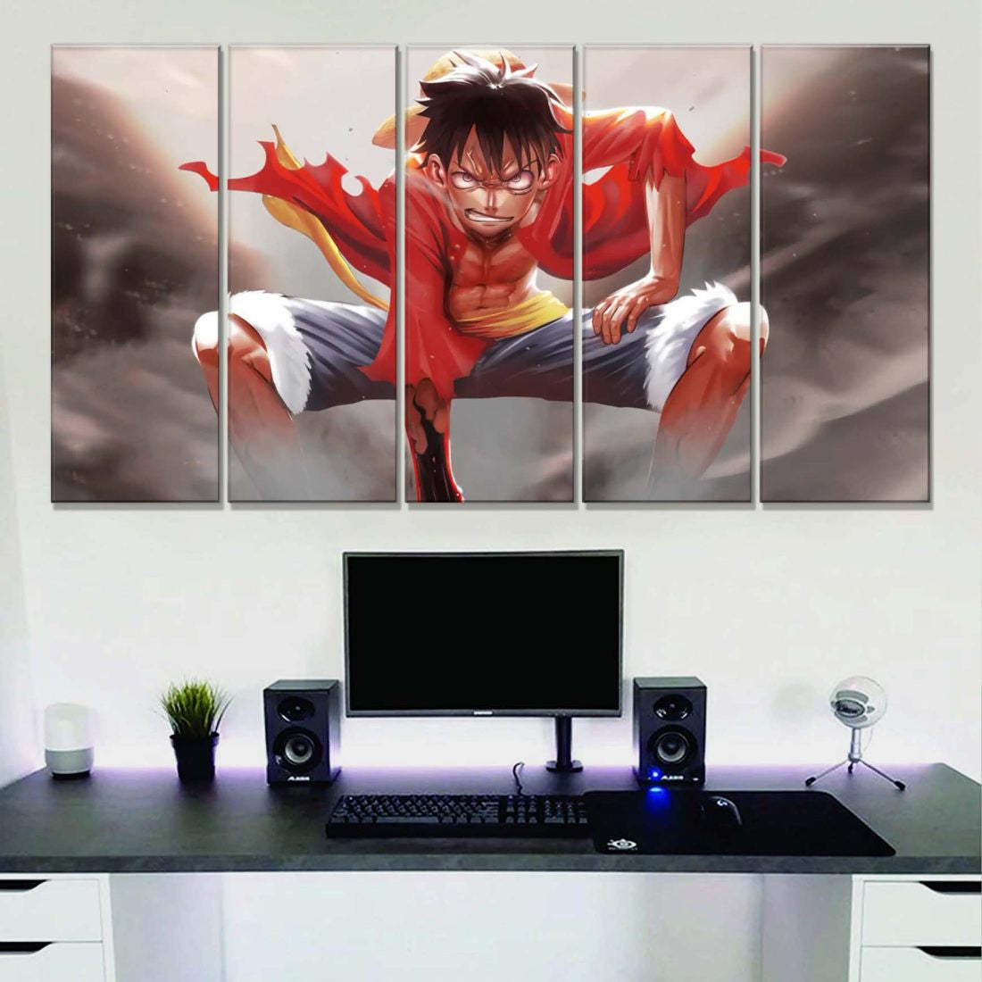 Tableau One Piece Luffy 57 Toile Avec Cadre