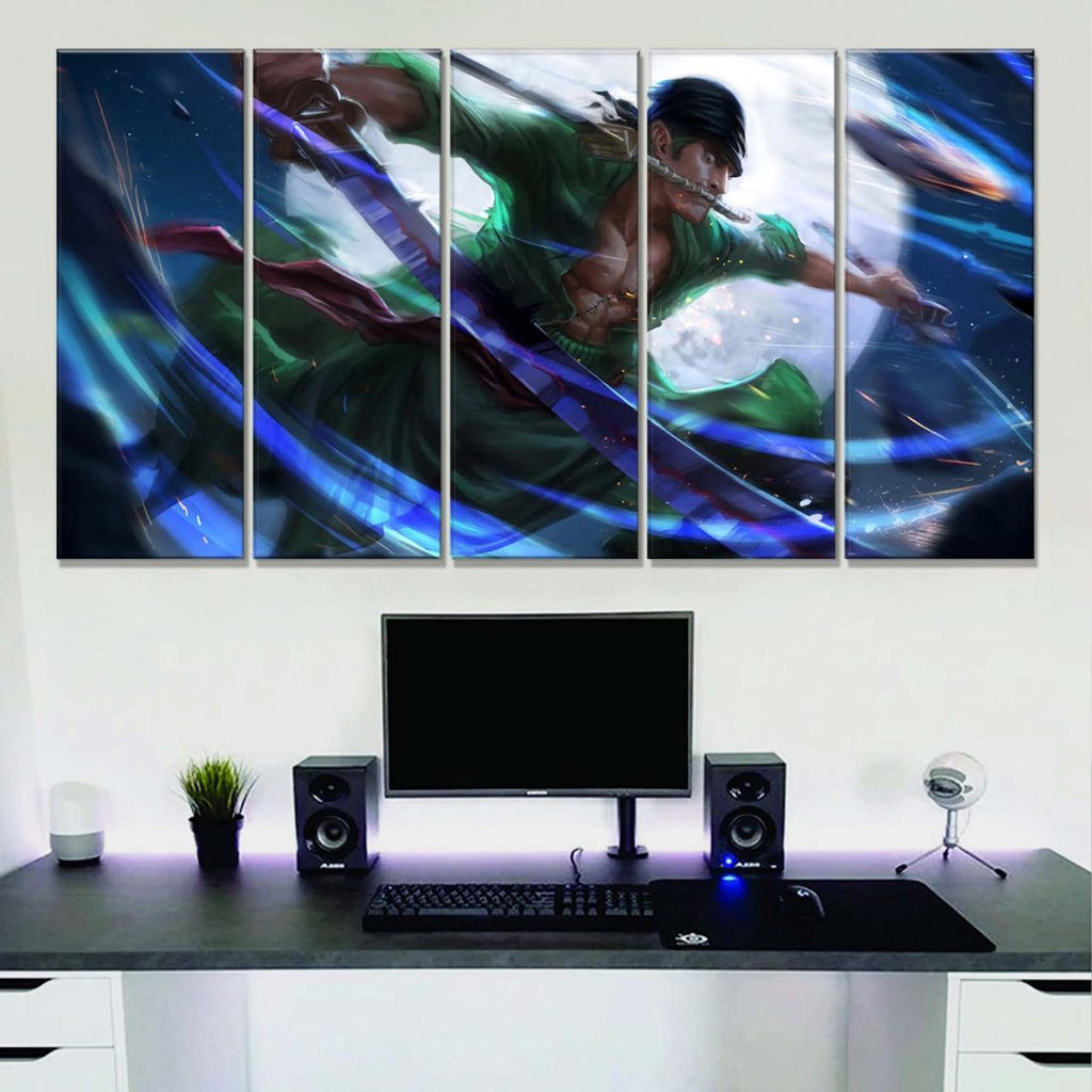 Tableau One Piece Zoro 43 Toile Avec Cadre
