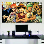 Tableau One Piece Monkey D Luffy 7 Toile Avec Cadre