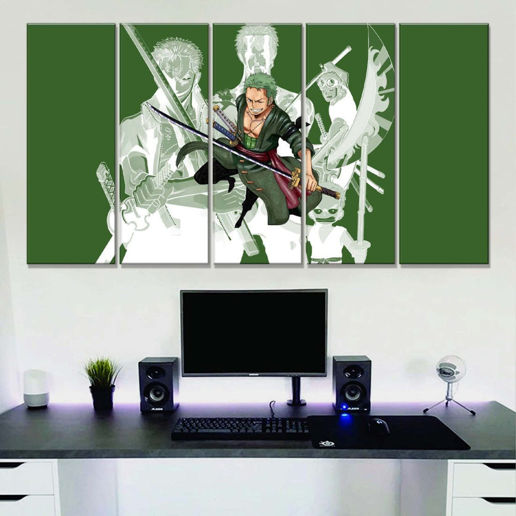 Tableau One Piece Zoro 23 Toile Avec Cadre