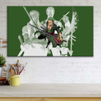 Tableau One Piece Zoro 23 Toile Avec Cadre